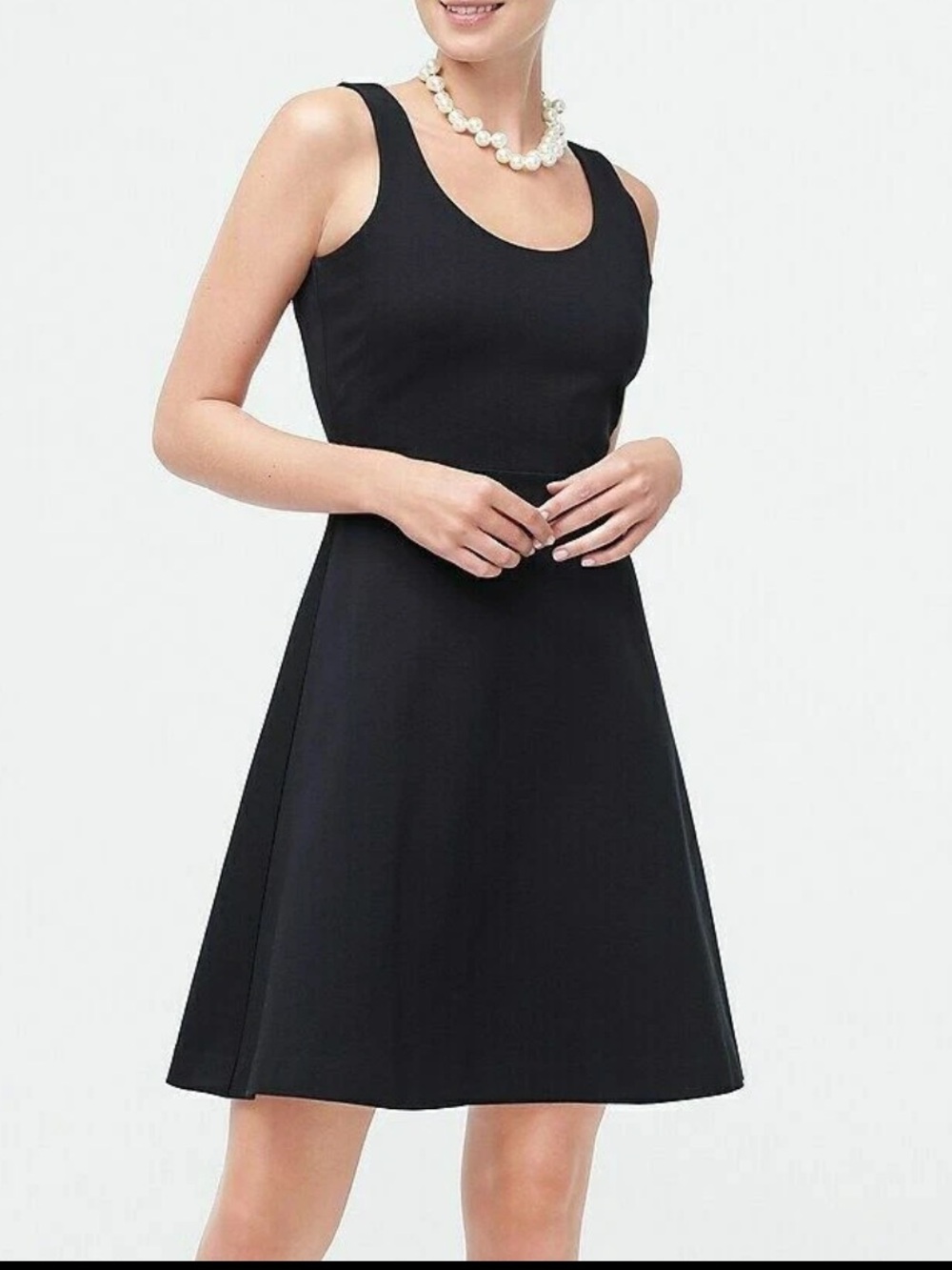 NWOT J.Crew Black Sleeveless Strappy A-line Swing Dress Size Small S MRP $89.50